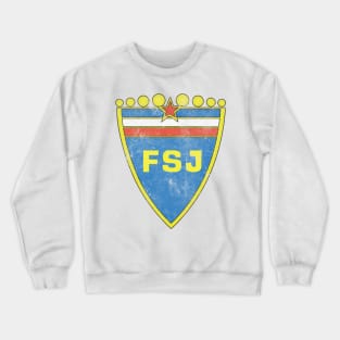 The Football Association of Yugoslavia / Vintage Faded Style Defunct Logo Crewneck Sweatshirt